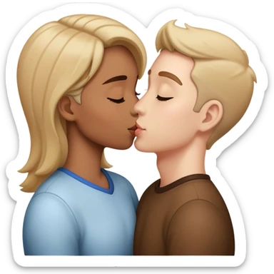 Someone kissing my friend  sticker