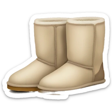 ugg lowmels beige  sticker