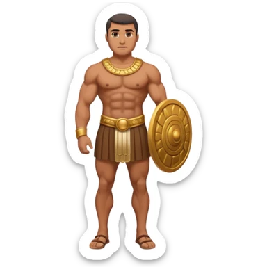 rey fuerte y poderoso de la epoca púnica, foto del cuerpo entero sticker