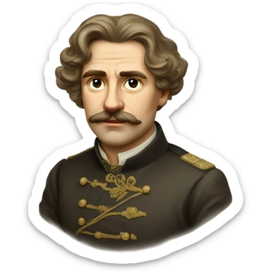 Poet Sergey Esenin  sticker