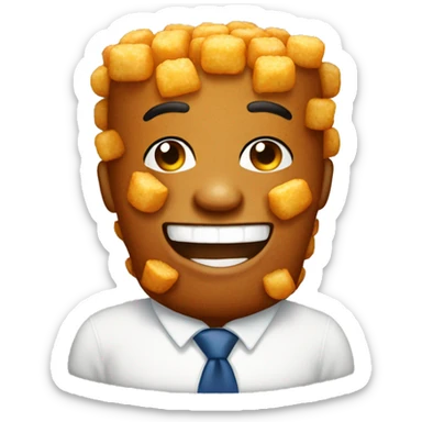 tater tots happy sticker