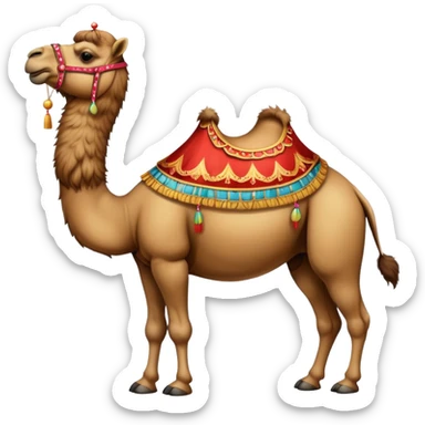 Vintage Arabian circus camel sticker