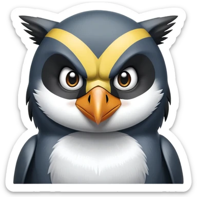 Half wolverine half penguin sticker