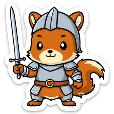 Brave squirrels  sticker