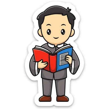 Victorian scholar with Chinese-English dictionary sticker