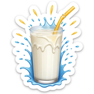 Milk firworks sticker