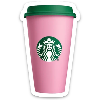 Copo starbucks rosa sticker