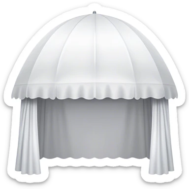 white canopy flew over sticker