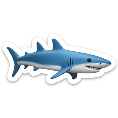 Blåhaj blue shark IKEA plushie sticker