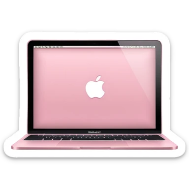 baby pink macbook  sticker