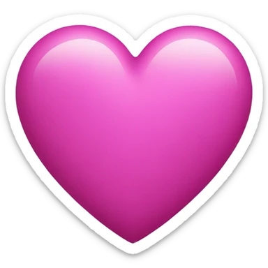 pastel magenta heart  sticker