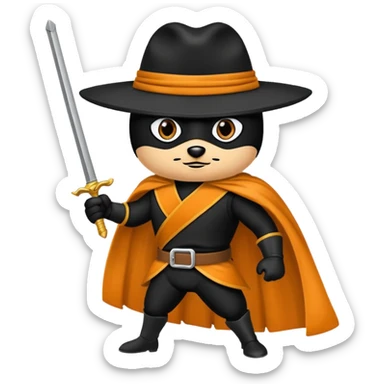Diseña un Zorro saludando  sticker