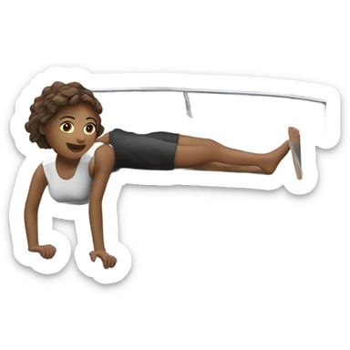 girl puts foam rubber under the yacht sticker