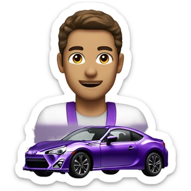 purple toyota gt86 sticker