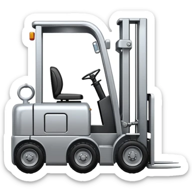 create a realistic logistic forklift sticker