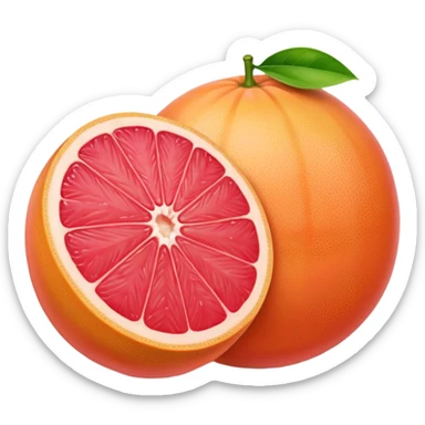 Two grapefruits sticker