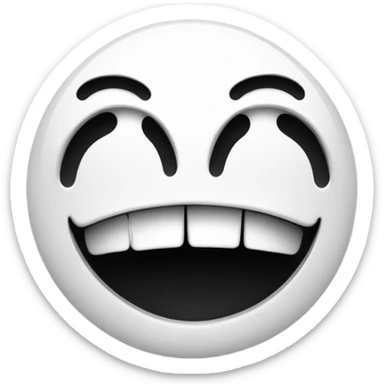 Upside down smiley face with tears sticker