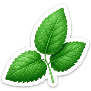 mint leave sticker