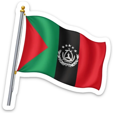 Afghanistan flag sticker