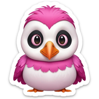 pink puffin 😤😤 sticker