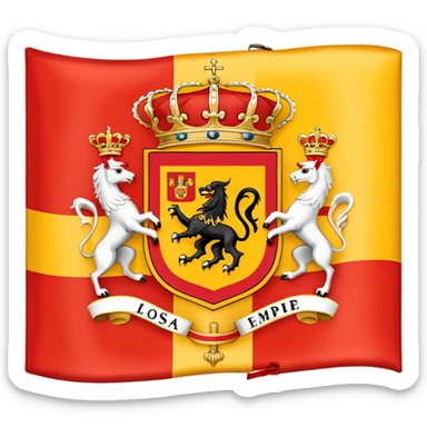 la bandera del imperio español sticker