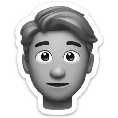 Twitch kappa emote black and white sticker