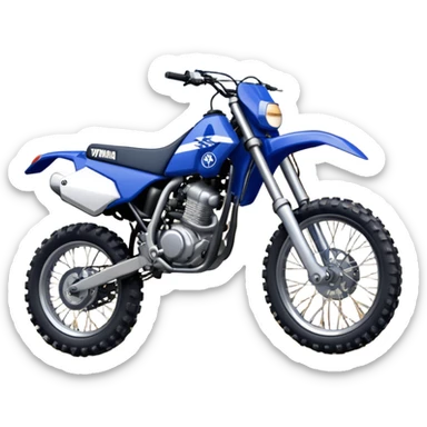blue yamaha 250 dirt bike sticker