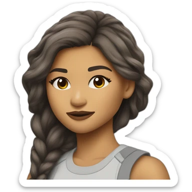 Zendaya in hunger games sticker