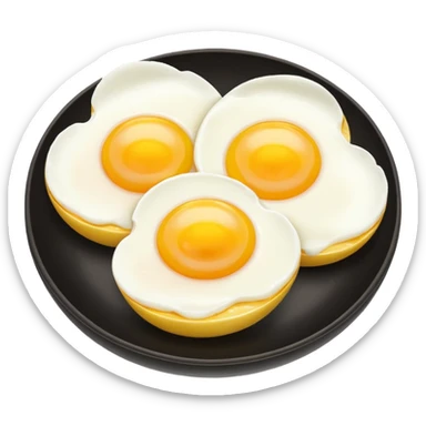 cooked eggs sticker