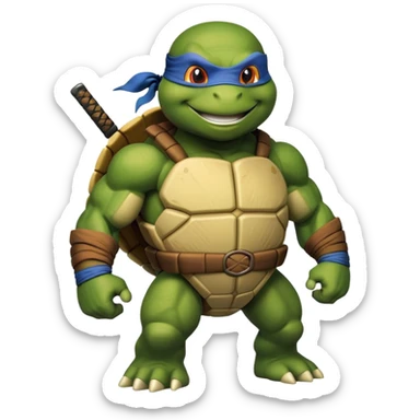 Una tortuga ninja  sticker