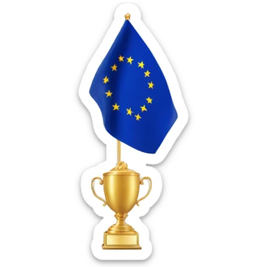 european-union-flag on trophee sticker