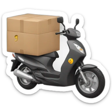 Moto Delivery alimentos sticker