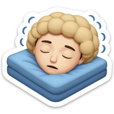 Sleepy Character zzz sticker