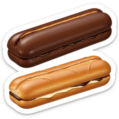 éclair au chocolat en emoji sticker