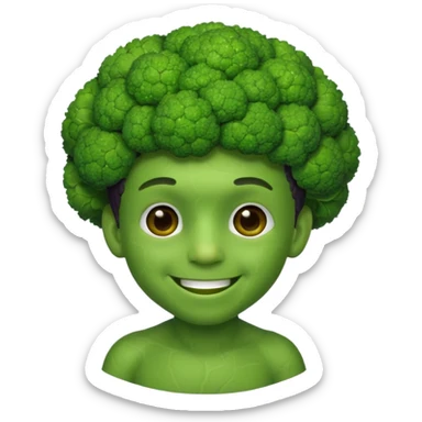 Broccoli boy sticker