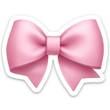 light pink bow sticker
