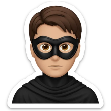 a man with a black mask  sticker