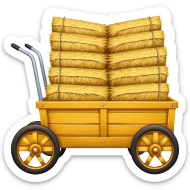 hay cart sticker