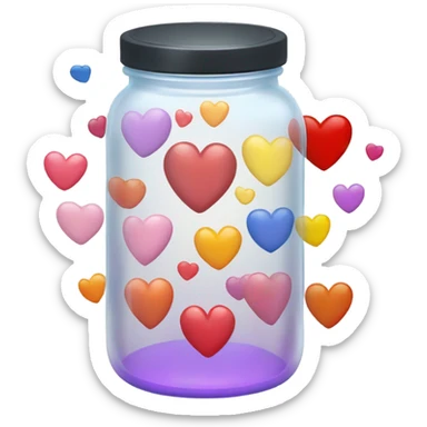 A jar of hearts sticker