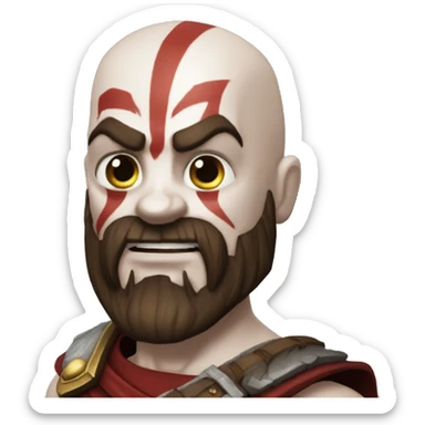 kratos qui rigole sticker