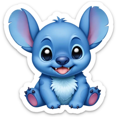 Stitch sends a kiss sticker