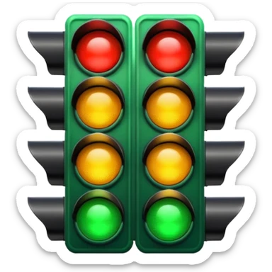 traffic light where is green light only turned on sticker