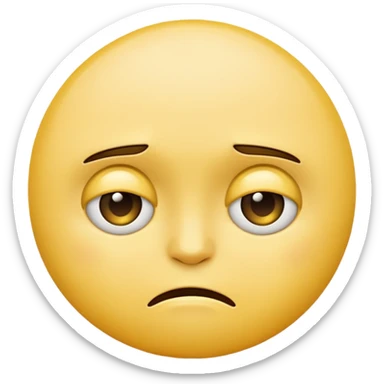 emoji unhappily surrendering sticker