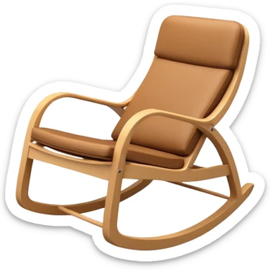rocking chair, IKEA style sticker