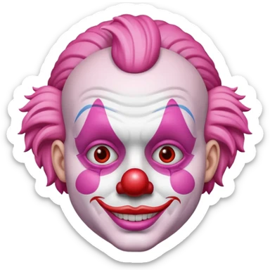 payaso rosa sticker