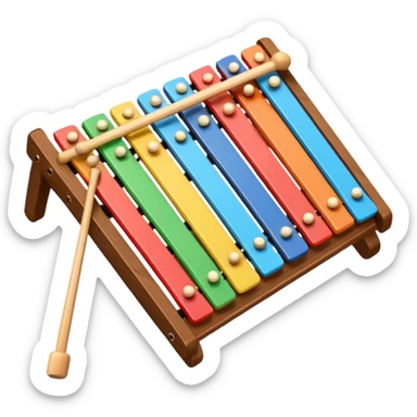 Xylophone instrument sticker