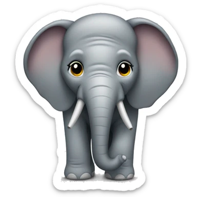 Elefant mit tshirt sticker