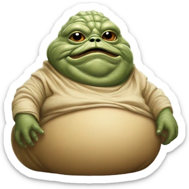 Jabba the Hutt from Star Wars sticker