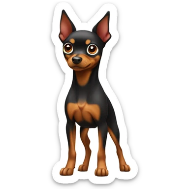pinscher mini sticker