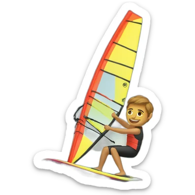 Windsurfer sticker